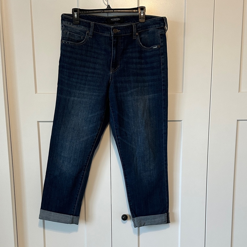 Liverpool Indigo Boyfriend Jeans